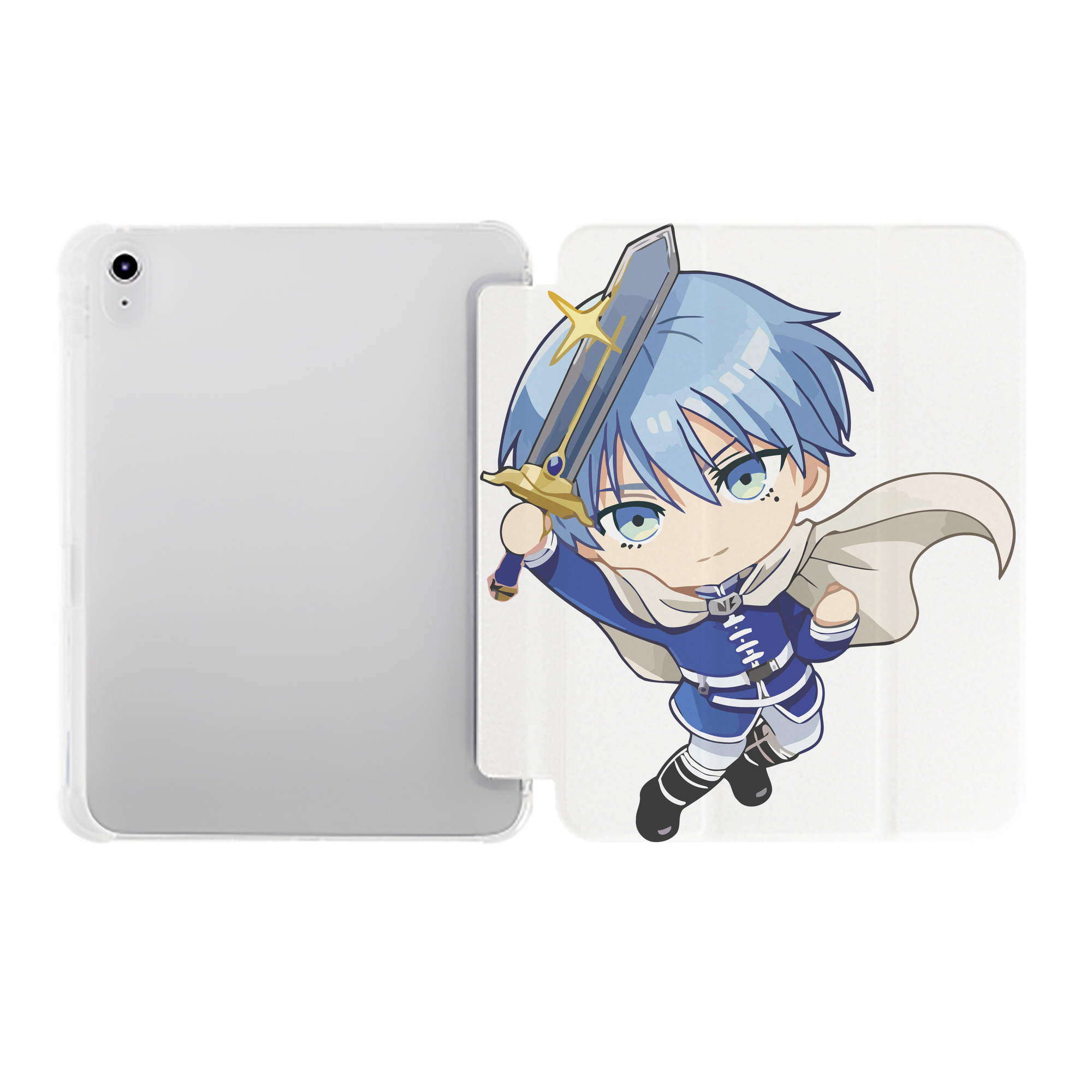 （画像用） 葬送のフリーレン Frieren IPad ケース ペン収納付き 三つ折りスタンド PUレザー×シリコン 対応機種9.5/10.5/10.9インチ